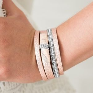 NEW rose gold toned adjustable wrap bracelet